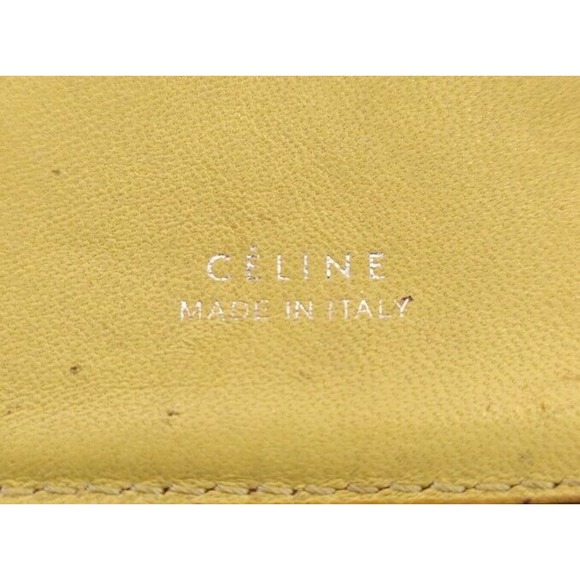 Céline Calfskin Long Zipper Wallet-Black And Yellow-used-*See Photos* CoA - Picture 8 of 16
